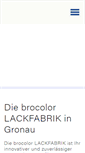 Mobile Screenshot of brocolor.de